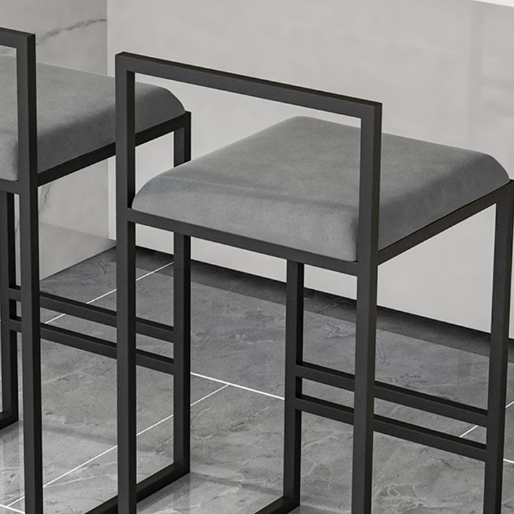 Modern Jewelry Shop Velvet Counter Stools Matte Finish Footrest Barstool Clearhalo 'Bar Furniture' 'Bar Stools' 'bar_stools' 'furn' 'furn_bar_stools' 'Furniture' 'furniture_bar_stools' 'Kitchen & Dining Furniture' 1200x1200_a7e3fbf4-c7d4-4deb-9c35-f6a48cff34ff