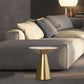 Mid-Century Side Table Metal Round Pedestal Living Room End Table Clearhalo 'Coffee & Accent Tables' 'End & Side Tables' 'end_side_tables' 'furn' 'furn_end_side_tables' 'Furniture' 'Living Room Furniture' 1200x1200_a7e681ae-76bf-4fe5-819d-71923a61d795