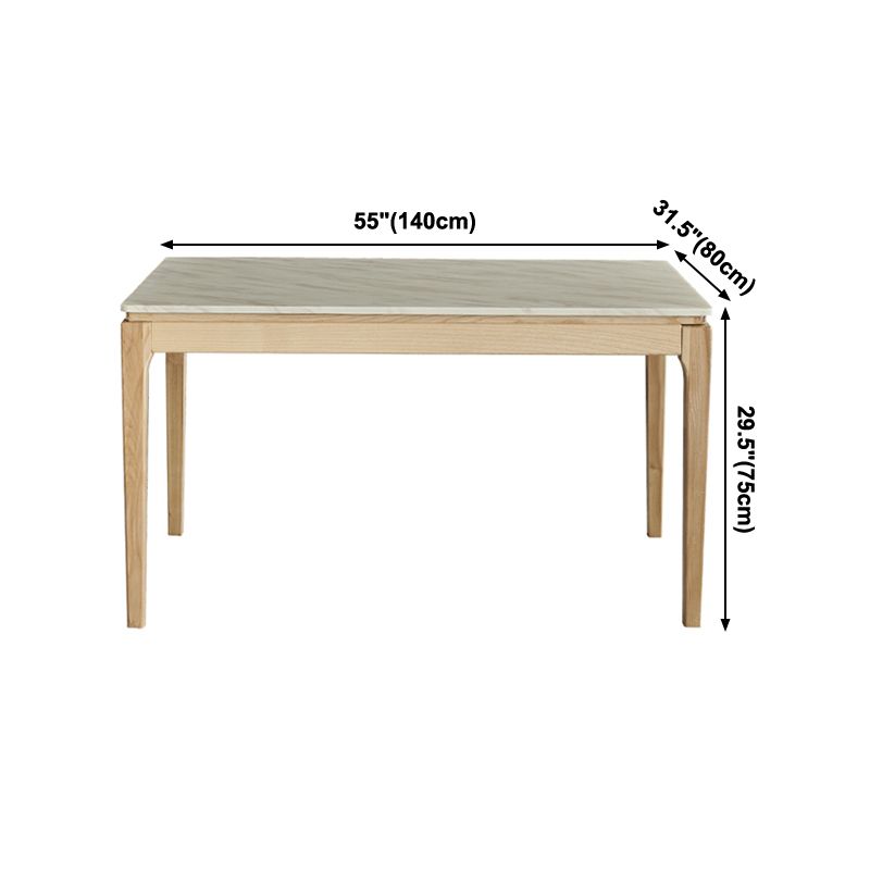 Solid Wood Mid-Century Modern Table Rectangle Sintered Stone Top Table with Legs Clearhalo ' dining_table' 'Dining Tables & Seating' 'Dining Tables' 'furn' 'furn_dining_table' 'Furniture' 'furniture_dining_table' 'Kitchen & Dining Furniture' 'kitchen&dining_furn' 'kitchen' 'kitchen_dining_table' 1200x1200_a7e6e4ec-856e-4afb-8ab4-a0808733c97e