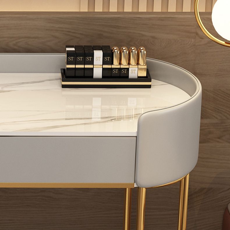 Descripción de tocador de maquillaje de pie Magno de espejo iluminado Conjunto de tocador con cajón