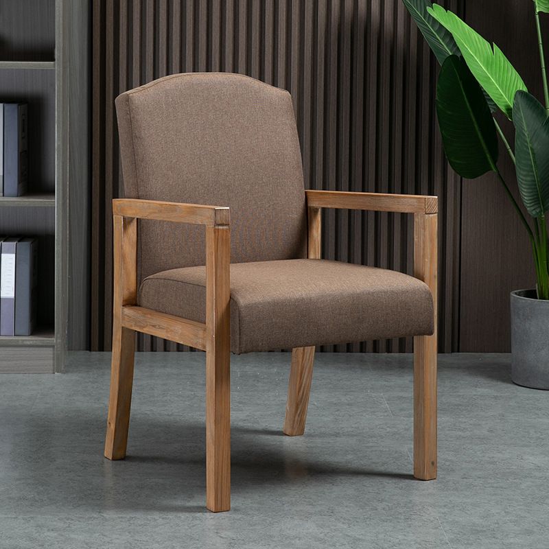Contemporary Dining and Accent Chairs Matte Finish Parsons Arm Chair Clearhalo ' kitchen&dining_furn' 'Dining Chairs' 'Dining Tables & Seating' 'dining_chair' 'furn' 'furn_dining_chair' 'Furniture' 'furniture_dining_chair' 'Kitchen & Dining Furniture' 'kitchen' 1200x1200_a7e819ac-7712-4957-b59a-703f1f6546a6