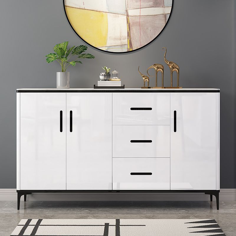 Contemporaneo a buffet a buffet a buffet in legno con mobile e cassetti