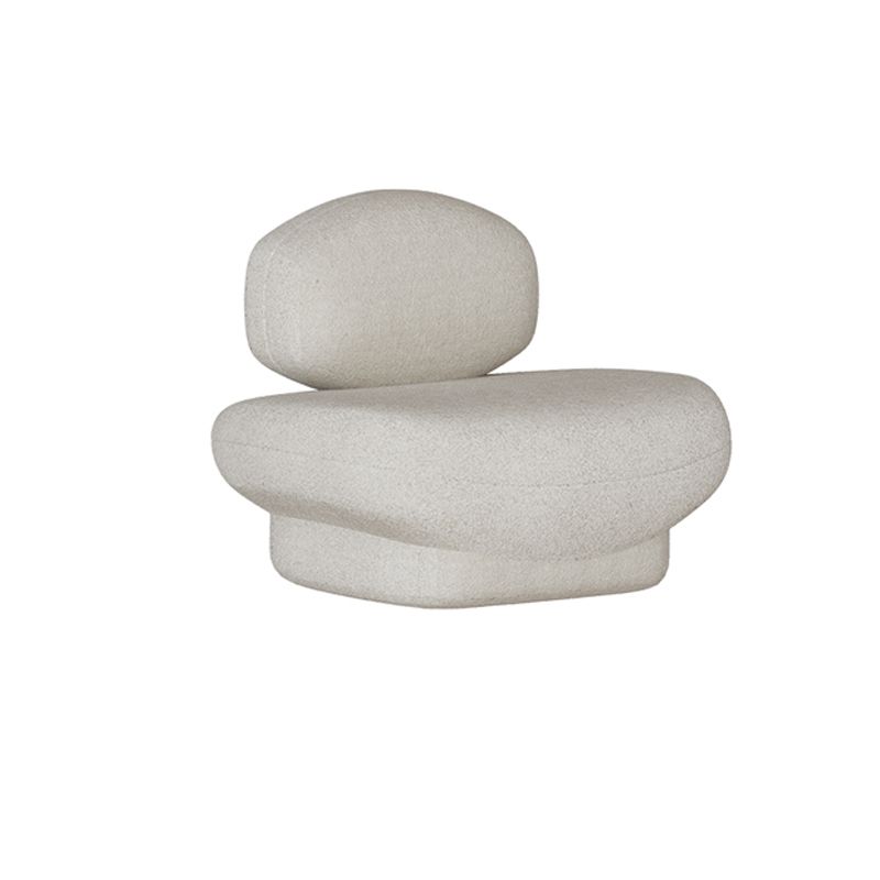 Scandinave Settee tissu coussins blancs de salon sans bras standard