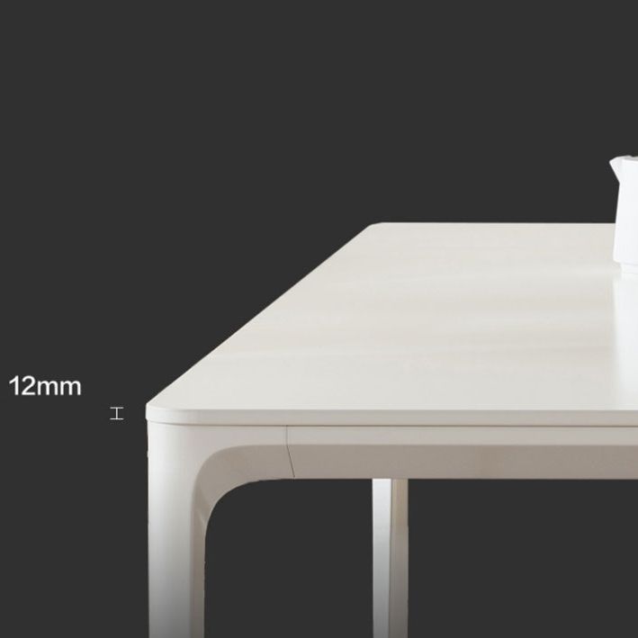 Moderna mesa de comedor blanco Juego de comedor 1/4/5 piezas con sillas de metal