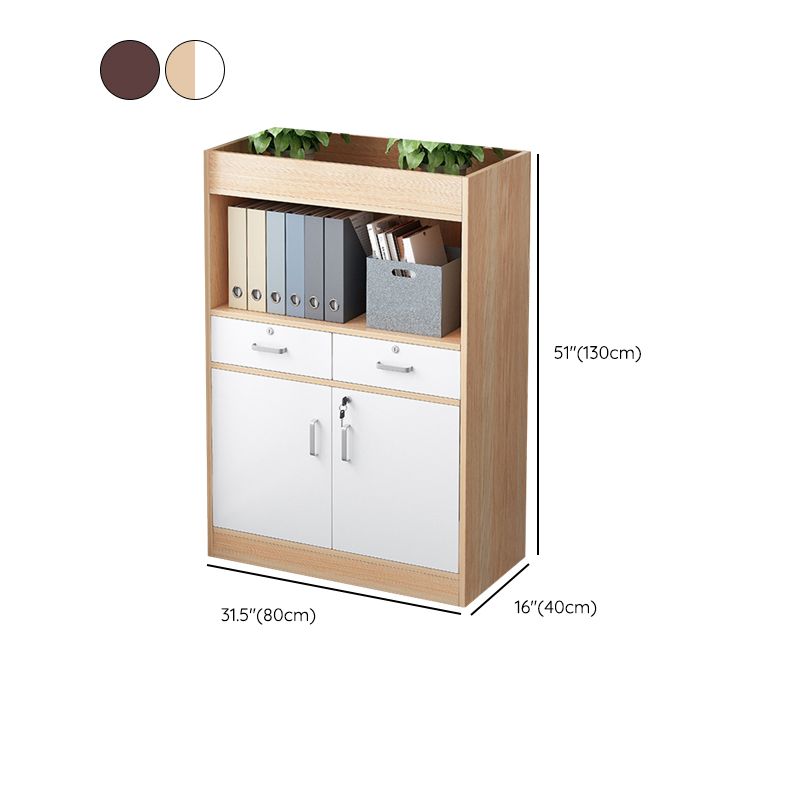 Wood Vertical File Cabinet Modern Storage Shelves File Cabinet with Lock Clearhalo 'Filing Cabinets' 'filling_cabinets' 'furn' 'furn_filling_cabinets' 'Furniture' 'Office Furniture' 1200x1200_a7ee6b7c-6c72-4501-bd54-85fa8545379a