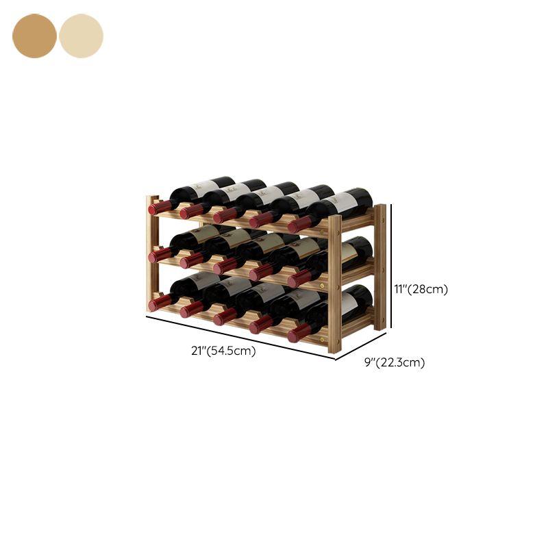 Modern Countertop Wine Bottle Holder Pine Bottle Wine Rack with Shelf Clearhalo 'furn' 'furn_wine_racks' 'Furniture' 'Kitchen & Dining Furniture' 'Wine Racks' 'wine_racks' 1200x1200_a7f1e5fc-78b1-4691-8a94-97f84e1cf91d