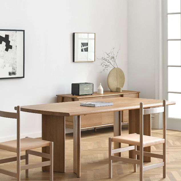 Rectangle Pine Wood Table Modern Dining Table with 4 Legs for Restaurant Clearhalo 'Dining Tables & Seating' 'Dining Tables' 'dining_table' 'furn' 'furn_dining_table' 'Furniture' 'furniture_dining_table' 'Kitchen & Dining Furniture' 'kitchen' 'kitchen_dining_table' 1200x1200_a7f36db9-98c1-4c9e-86ca-a87bbc197cb7