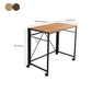Bureau rectangulaire à la maison pliante de 15,7 pouces de largeur de largeur avec roues lance-roues