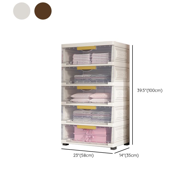 Hinged Wardrobe Closet Contemporary Plastic Storage Cabinet for Home Clearhalo 'Armoires & Wardrobes' 'armoires_wardrobes' 'Bedroom Furniture' 'furn' 'furn_armoires_wardrobes' 'Furniture' 1200x1200_a7f45899-7116-4906-bb33-e8b712c11b4a