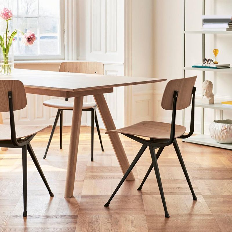 Sala da pranzo contemporanea aperta sedia da pranzo in metallo