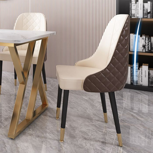 Modern Dining Room Set Standard Height with Sintered Stone Top and Gold Legs Formal Table Set Clearhalo 'Dining Room Sets' 'Dining Tables & Seating' 'dining_room_set' 'furn' 'furn_dining_room_set' 'Furniture' 'furniture_dining_room_set' 'Kitchen & Dining Furniture' 'kitchen&dining_furn' 'kitchen' 1200x1200_a7f595e6-9e05-4585-8aa3-85f7b60d2ad7