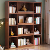 Scandinavian Style Bookshelf Solid Wood Closed Back Bookcase for Home Office Clearhalo 'Bookcases' 'furn' 'furn_bookcases' 'Furniture' 'furniture_bookcases' 'kitchen' 'kitchen_bookcases' 'Living Room Furniture' 'Office Furniture' 1200x1200_a7f59929-08f0-4513-a813-387a0575a326
