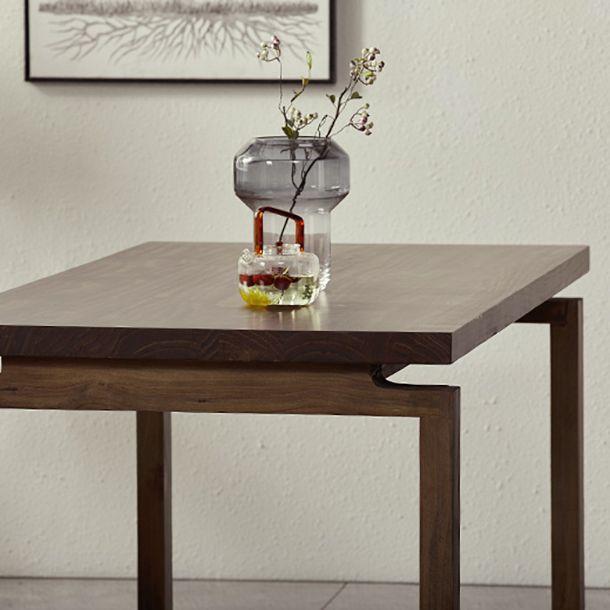 Solid Wood Brown Tone Table Simplicity Sled Base Table for Dining Room Clearhalo ' dining_table' 'Dining Tables & Seating' 'Dining Tables' 'furn' 'furn_dining_table' 'Furniture' 'furniture_dining_table' 'Kitchen & Dining Furniture' 'kitchen&dining_furn' 'kitchen' 'kitchen_dining_table' 1200x1200_a7f5a792-fa80-498d-918c-9fad92c074d5