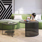 Glass Round Coffee Table 4 Legs Base Type Nesting Cocktail Table Clearhalo 'Coffee & Accent Tables' 'Coffee Tables' 'coffee_tables' 'furn' 'furn_coffee_tables' 'Furniture' 'Living Room Furniture' 1200x1200_a7f60627-9d4a-47e7-ac28-e453b5ed9d71