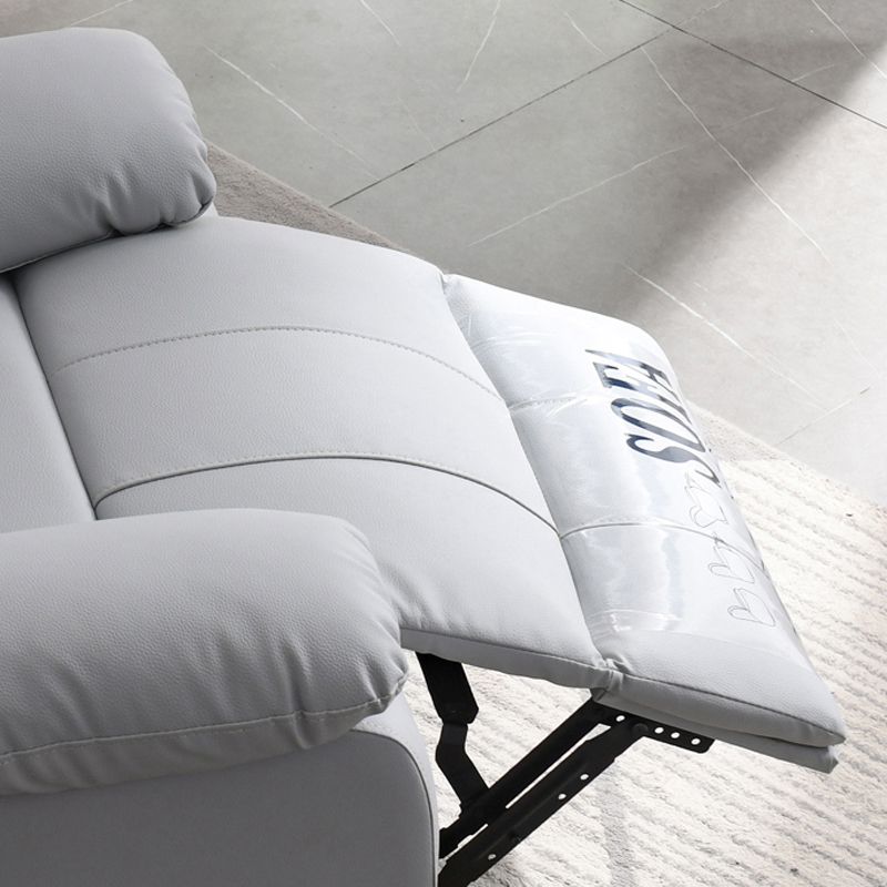 Solid Color Home Theater Recliner Bonded Leather Contemporary Chair for Home Clearhalo 'Chairs & Seating' 'furn' 'furn_recliners' 'Furniture' 'Living Room Furniture' 'Recliners' 1200x1200_a7f7426a-d9fd-4637-9306-7e13ab20e4ac