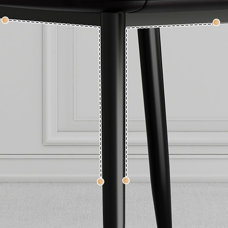 Scandinavian Style Metal Dining Chair Wingback Dining Room Single Chair Clearhalo ' kitchen&dining_furn' 'Dining Chairs' 'Dining Tables & Seating' 'dining_chair' 'furn' 'furn_dining_chair' 'Furniture' 'furniture_dining_chair' 'Kitchen & Dining Furniture' 'kitchen' 1200x1200_a7f917a0-5a57-4906-9911-911cd74d32d3