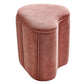 Solid Color Fabric Standard Stool Modern Simple Heart-Shaped Upholstered Footstool Clearhalo 'furn' 'furn_ottomans_poufs' 'Furniture' 'Living Room Furniture' 'Ottomans & Poufs' 'ottomans_poufs' 1200x1200_a7f93efb-581d-466d-9d98-6f2b7775e3a5