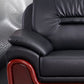 Modern Leather Sofa 34.65" Wide Pillow Top Arm in Black for Living Room Clearhalo 'furn' 'furn_sofas' 'Furniture' 'Living Room Furniture' 'Sofa' 'sofas' 1200x1200_a7fad3af-eaca-452d-9dc8-41150aac7783