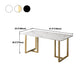 Nordic 1/5/7 Pieces Dining Set Rectangle Stone Dining Table for Dining Room Kitchen
