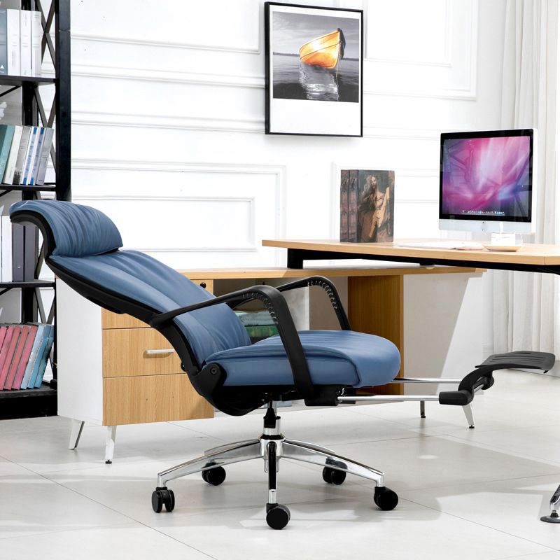High Back Swivel Bureau -voorzitter Moderne ergonomische taakstoel met voetsteun