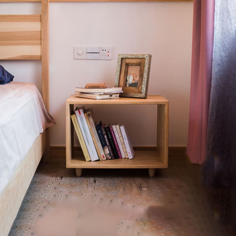 Estantería trasera abierta de estilo moderno, estantería de madera maciza para oficina