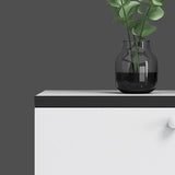 Archivo vertical simple Archivo de madera de la oficina en el hogar