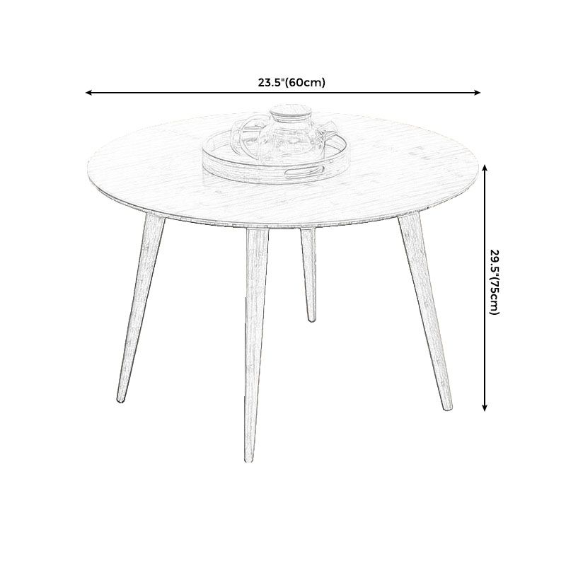 Round Wooden Coffee Table Four Legs Cocktail Table in Natural Clearhalo 'Coffee & Accent Tables' 'Coffee Tables' 'coffee_tables' 'furn' 'furn_coffee_tables' 'Furniture' 'furniture_coffee_tables' 'Living Room Furniture' 1200x1200_a7ff07b7-67a2-44f7-bb92-53745dd74743