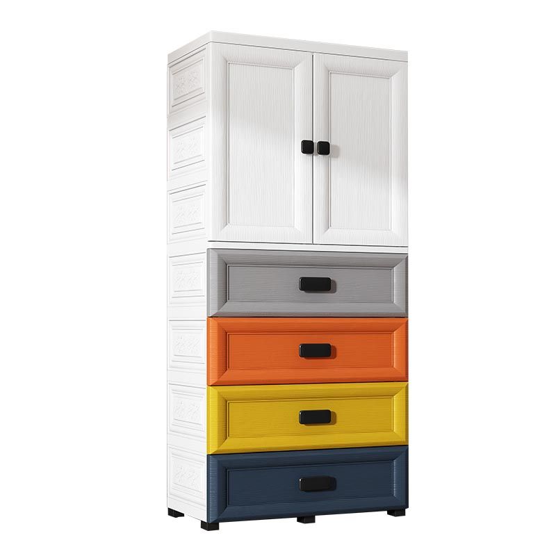 Armario de vestuario de plástico de estilo contemporáneo Armario con almacenamiento