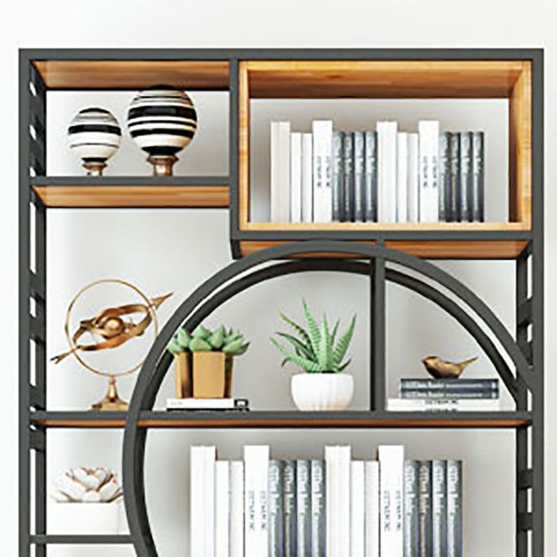 79"H Bookcase Open Back Industrial Style Bookshelf for Study Room Home Office Clearhalo 'Bookcases' 'furn' 'furn_bookcases' 'Furniture' 'furniture_bookcases' 'Office Furniture' 1200x1200_a8007ad3-38e0-4a15-a3ed-f42f3f5e2b49