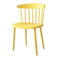 Scandinavian Colorful Windsor Back Side Chair Plastic Dining Armless Chair Clearhalo ' kitchen&dining_furn' 'Dining Chairs' 'Dining Tables & Seating' 'dining_chair' 'furn' 'furn_dining_chair' 'Furniture' 'furniture_dining_chair' 'Kitchen & Dining Furniture' 'kitchen' 1200x1200_a801bbc7-ee31-4a4d-b8cd-01f359138744