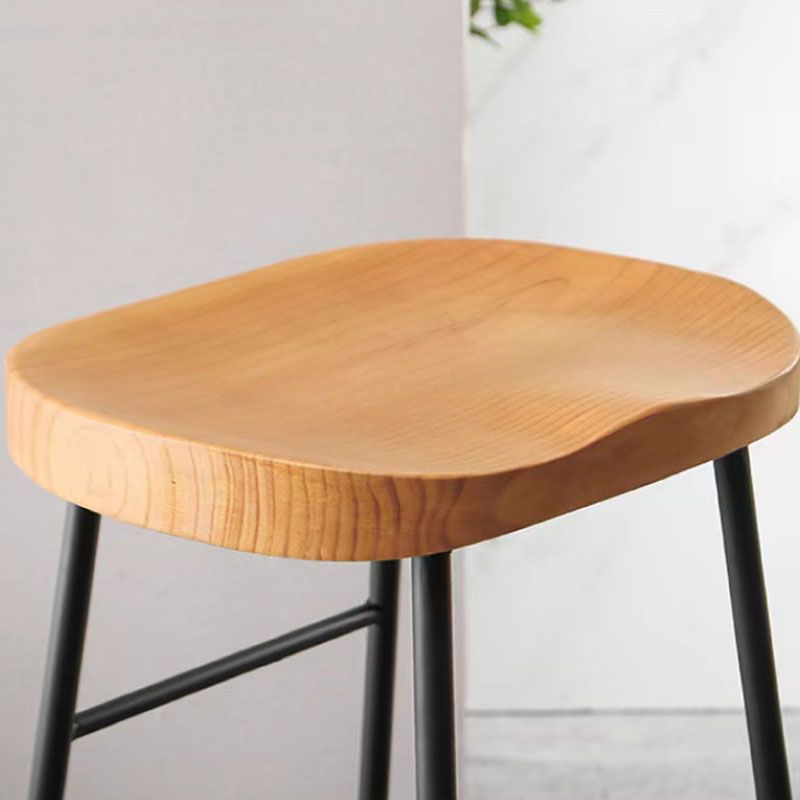 Industrial Style Bar-stool with Sled Round Saddle Seat Counter Stool for Kitchen Clearhalo 'Bar Furniture' 'Bar Stools' 'bar_stools' 'furn' 'furn_bar_stools' 'furniture_bar_stools' 'Kitchen & Dining Furniture' 'kitchen&dining_furn' 'kitchen' 'kitchen_furn' Furniture' 1200x1200_a803970a-1bb7-4459-87c9-746bddb35603