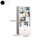 Closed Back Metal Bookshelf Modern Rectangle Storage Standard Bookshelf