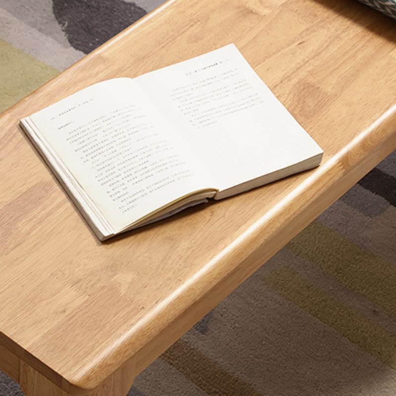 13.8" Wide Contemporary Seating Bench Solid Wood Rubberwood Bench Clearhalo 'Benches' 'Chairs & Seating' 'furn' 'furn_benches' 'Furniture' 'Living Room Furniture' 1200x1200_a806088a-973a-4284-9a16-8d1ca2d1e04b