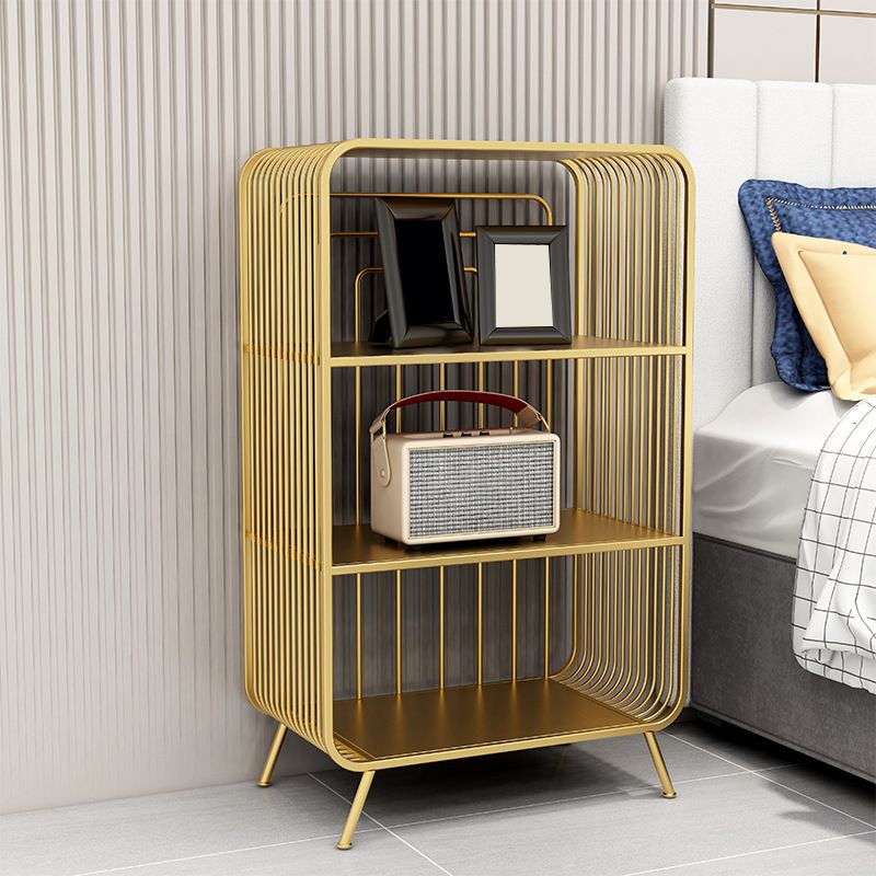 Glam Fermed Shelf Bibling Bookcase Metal Book Shelf pour salle d'étude