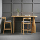 Solid Wood Counter Table with Specialty Table Top Legs Table - 41.3" H Clearhalo 'Bar Furniture' 'Bar Tables' 'bar_tables' 'furn' 'furn_bar_tables' 'Furniture' 'furniture_bar_tables' 'Kitchen & Dining Furniture' 1200x1200_a807bc81-f471-4db4-a77b-e1f3c3aab522