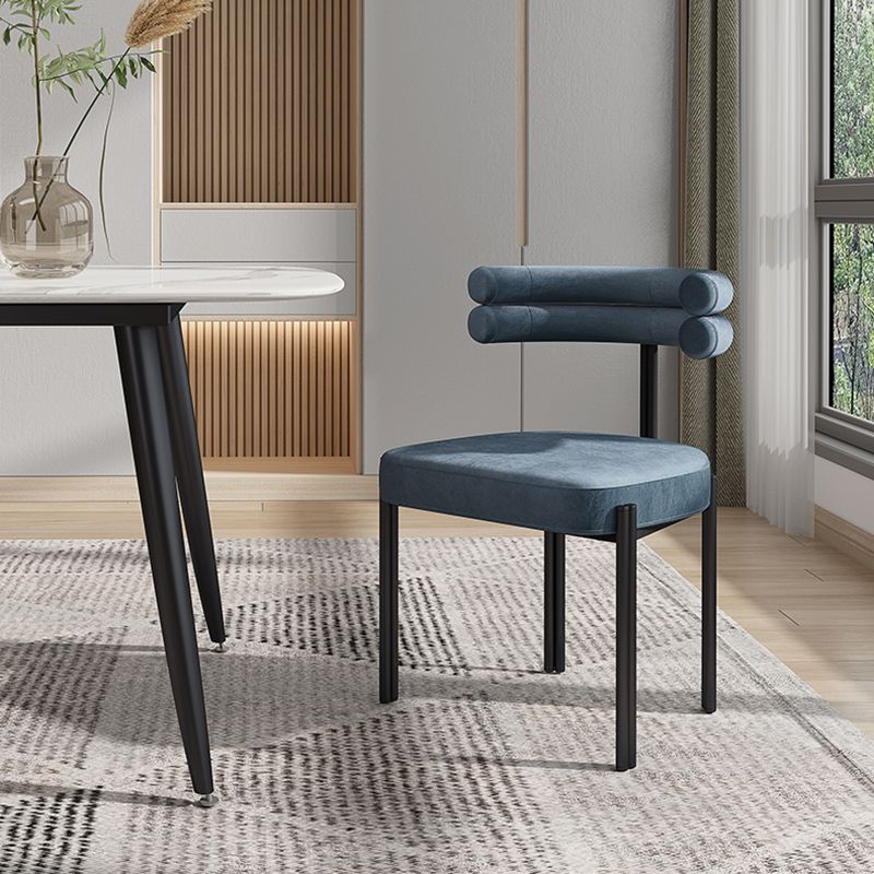 Modern Style Home Side Chair Open Back Upholstered Designer Dining Room Chair Clearhalo ' kitchen&dining_furn' 'Dining Chairs' 'Dining Tables & Seating' 'dining_chair' 'furn' 'furn_dining_chair' 'Furniture' 'furniture_dining_chair' 'Kitchen & Dining Furniture' 'kitchen' 1200x1200_a808c3a5-7634-43e2-842a-a8543c855a98