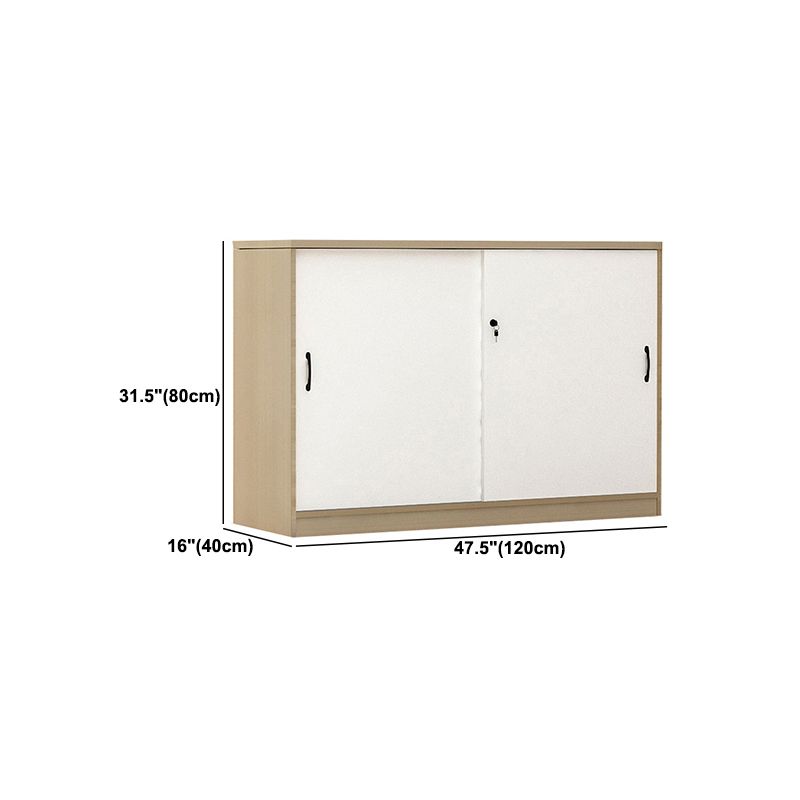 Babor de archivos de madera de archivo lateral de estilo moderno para la oficina en casa