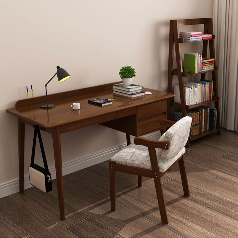 Parsons Modern Rubberwood Office Desk Solid Wood Writing Desk voor huis
