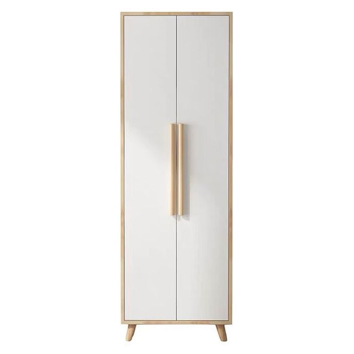 Armoire blanche moderne pour armoire en bois d'ingénierie à domicile avec portes à charnière