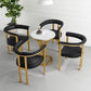 Glam Metal Dining Room Chair Armless Open Back Dining Side Chair for Restaurant Use Clearhalo 'Dining Chairs' 'Dining Tables & Seating' 'dining_chair' 'furn' 'furn_dining_chair' 'Furniture' 'Kitchen & Dining Furniture' 1200x1200_a80afcd1-783c-4264-9275-99d7b6e2abe5