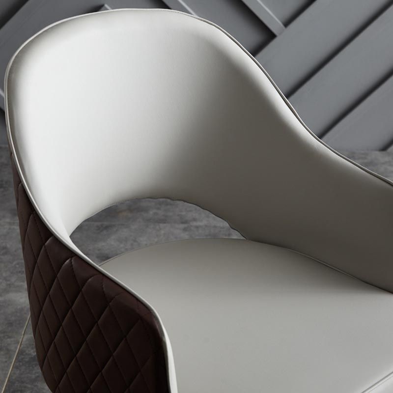 Glamderleder Esstuhl offener Essnebel Möbel mit Eisenbeinen in mattem Finish