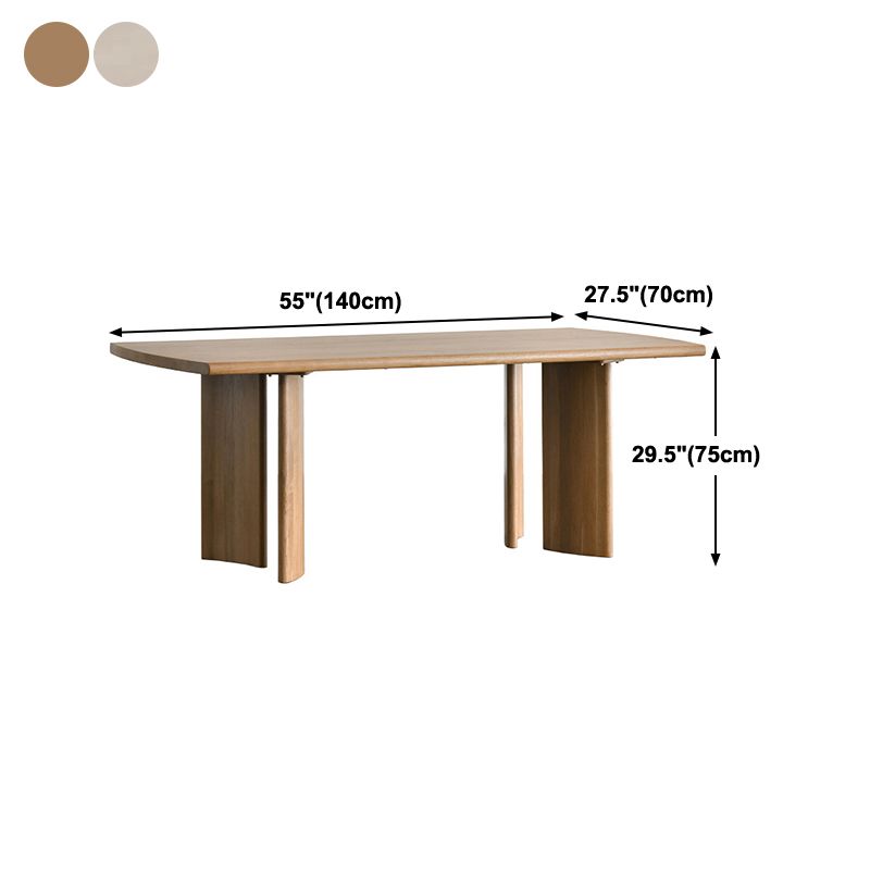 Mesa de comedor de estilo contemporáneo Mesa de cena de madera maciza para la casa de la cocina