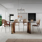 Free Form Tempered Glass Table for Restaurant Modern Table with Double Pedestal Clearhalo ' dining_table' 'Dining Tables & Seating' 'Dining Tables' 'furn' 'furn_dining_table' 'Furniture' 'furniture_dining_table' 'Kitchen & Dining Furniture' 'kitchen&dining_furn' 'kitchen' 'kitchen_dining_table' 1200x1200_a80fb135-6436-436c-a48d-86725065aa29