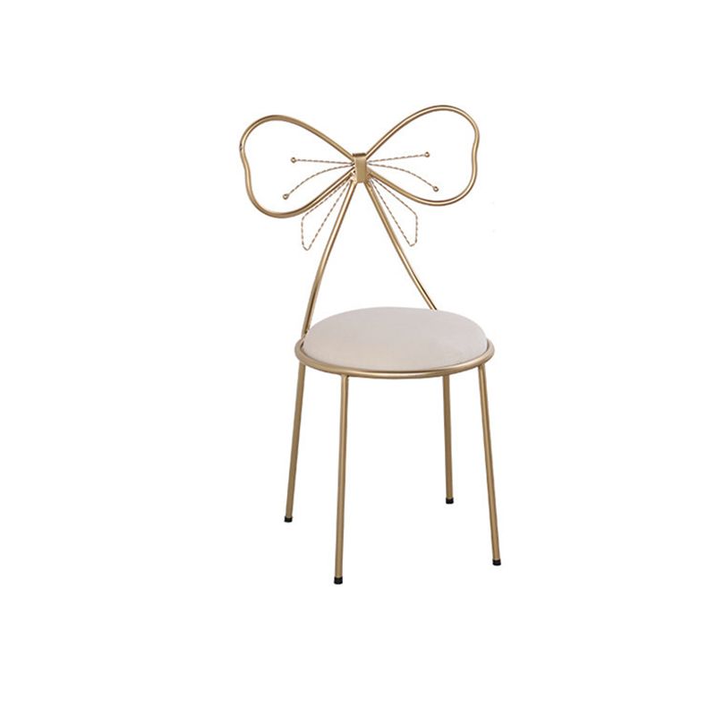 White Gold Makeup Counter with Drawer 15.74" Wide Glam Vanity Tables for Bedroom Clearhalo 'Bedroom Furniture' 'furn' 'furn_makeup_vanities' 'Furniture' 'Makeup Vanities' 'makeup_vanities' 1200x1200_a8125dce-77b8-4117-9729-f7503442bbee