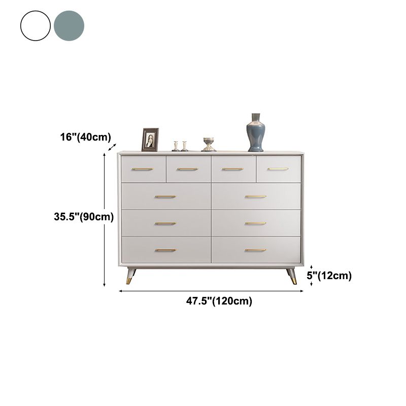 Sala da pranzo a buffet in legno in stile glam 35.4 "H 10-Drawer Buffet Server