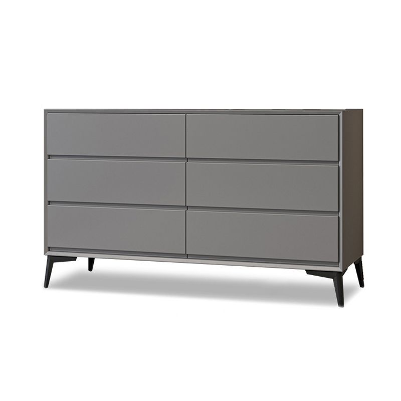 Modern Accent Chest with Drawers and 4 Bracket  Black Legs 15.7" W