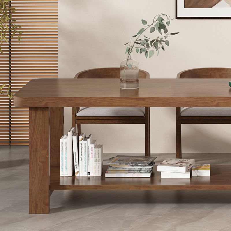 Bureau de réunion en bois massif bourse de bureau rectangulaire, 29,5 pouces de haut