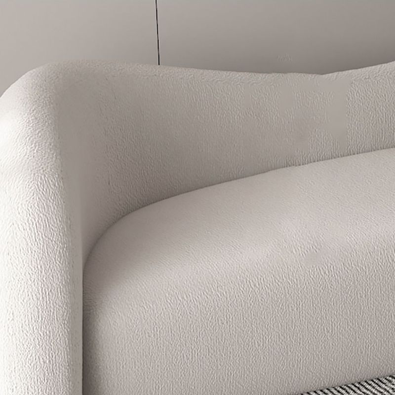 Scandinaves Coussins blancs Tuxedo ARM SALLE COURVE SEATS CURVE