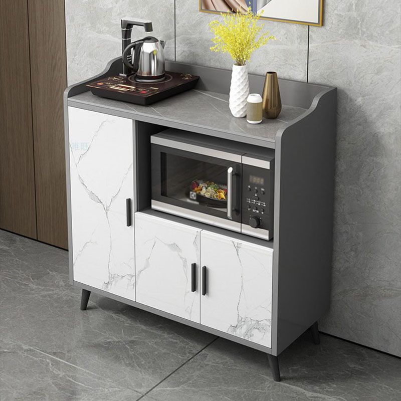 MODERNA STONE MODERNA 38,5 "H Server buffet per sala da pranzo sideboard con archiviazione aperta