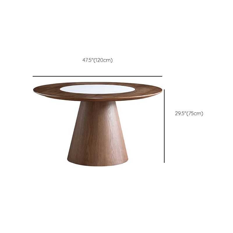 Tavolo da pranzo in legno massiccio set 1/4/5/7 pezzi tavolo da pranzo rotondo e sedie senza braccia